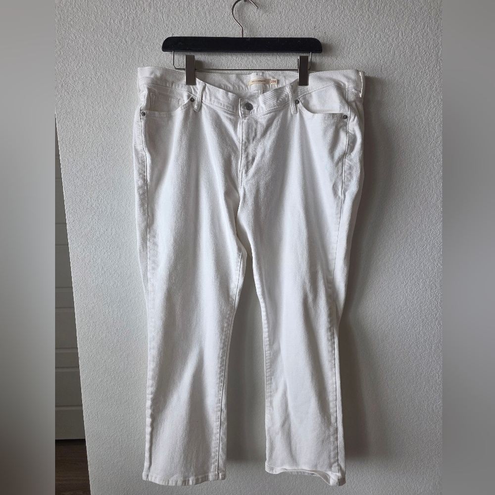 Signature by Levi Strauss White Women Jeans Plus Size